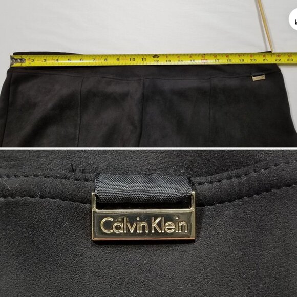 CALVIN KLEIN Madison Faux Suede Leggings 6705E1M - Picture 4 of 11